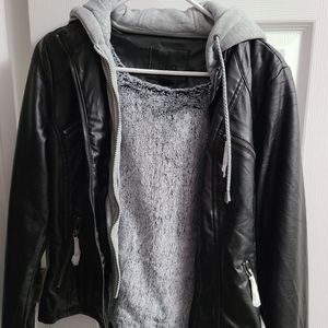 Joujou faux leather vegan jacket medium